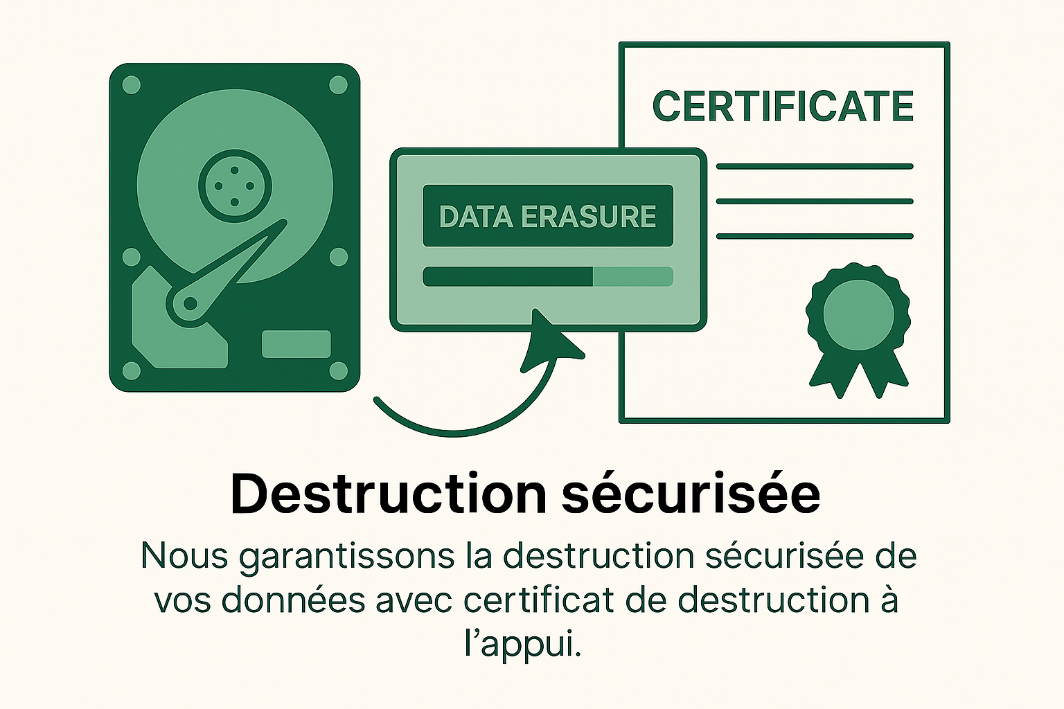 Schéma destruction sécurisée